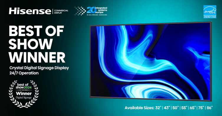 Xibo Signage Hisense Partnership DM Series Show Winner